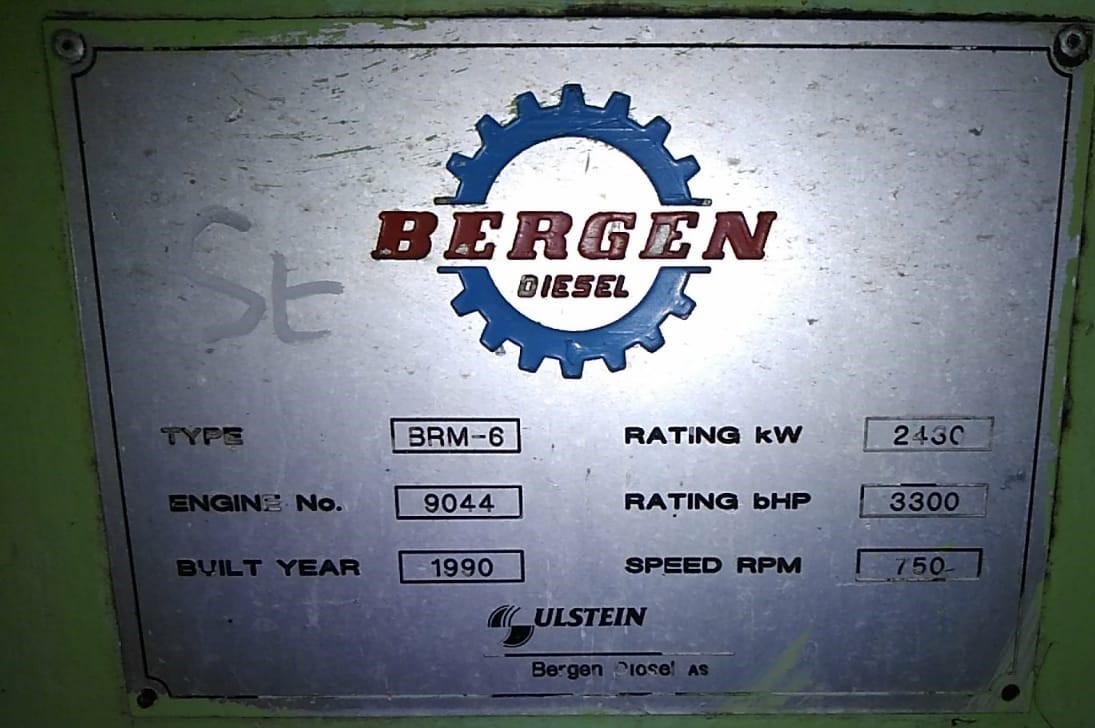 FOR SALE: BERGEN BRM6 ENGINE AND PARTS from our stock