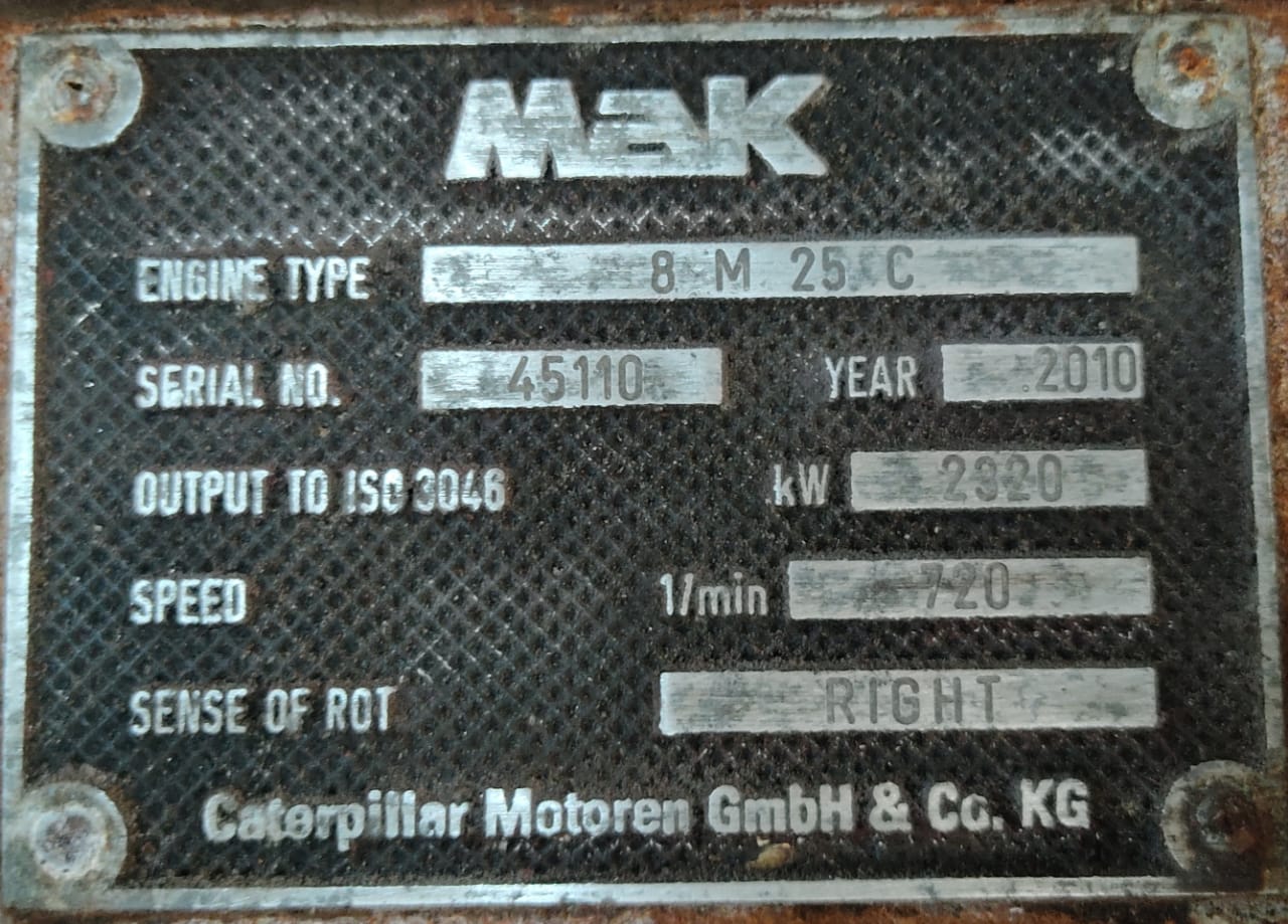 MAK – 8M25C – COMPLETE ENGINE