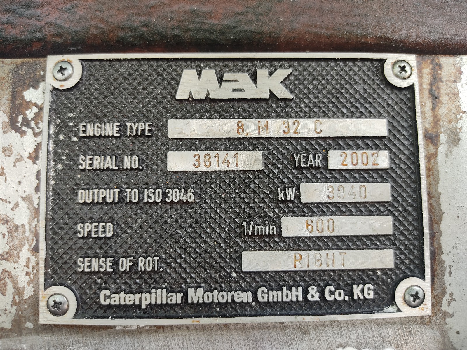 MAK – 8M32C – COMPLETE ENGINE