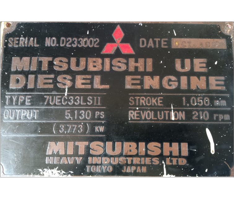 MITSUBISHI – 7UEC33LS II –   MAJOR PARTS